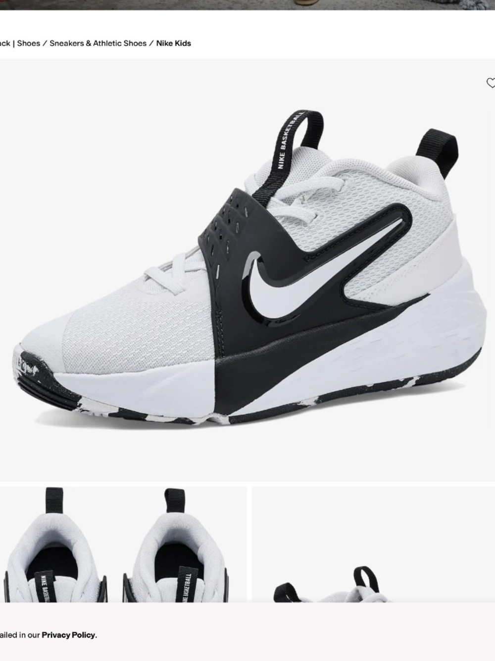 Nike Kids' Team Hustle D 12 Basketball Shoes - Boys Girls Sneakers Size 4